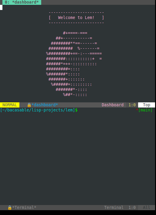 Lem's terminal based on libvterm